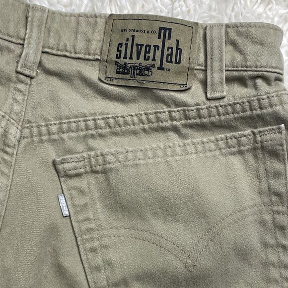 Levi’s Jeans Silver Tab Original Fit 32/34 Khaki Color - Picture 6 of 6